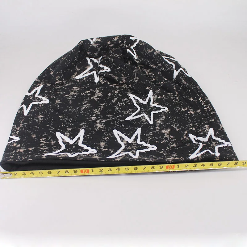 New Style Fashion Adult Men Women Spring Autumn Warm Beanies Skullies Big Star Bone Casual Hip Hop Girls Bonnet Gorras image 5