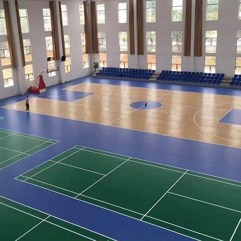 Beable BWF Approved Victor Synthetic PVC Roll Badminton Flooring