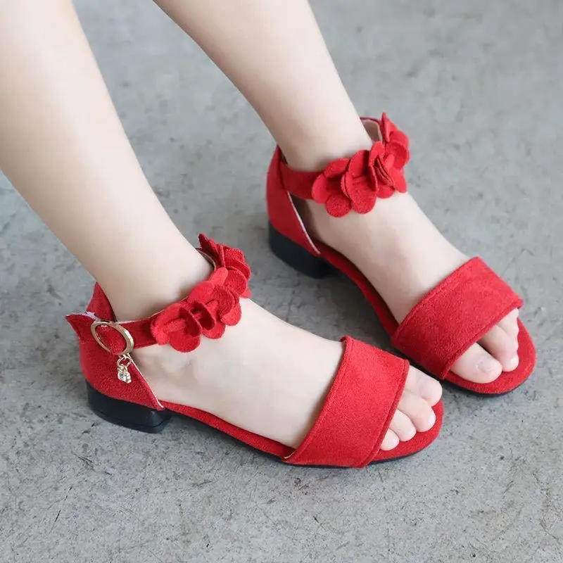 Kids Shoes For Girls New Summer Sandals Children Adult Sandals Enfants School Flat Shoe For Girls Mother EU26-39