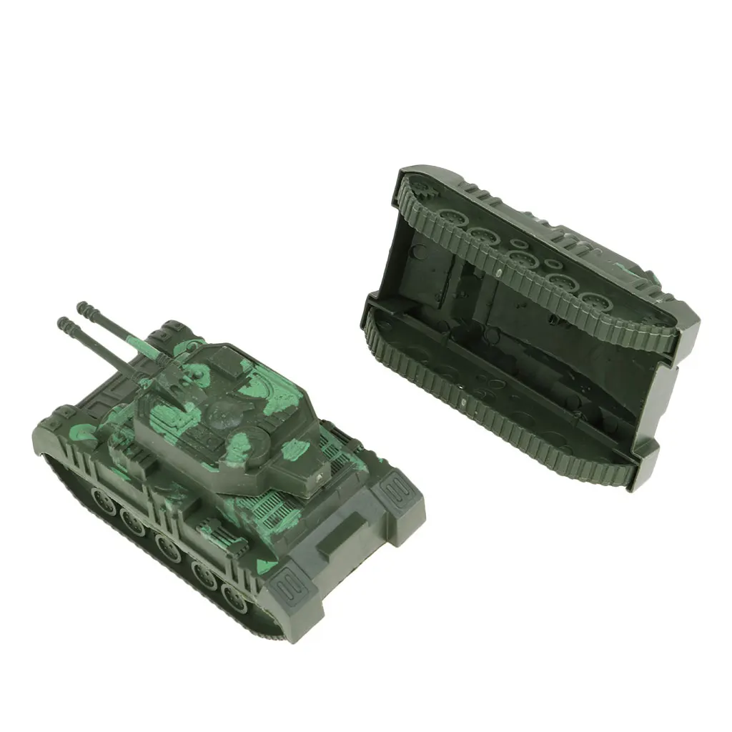 10x Military Tank Model Heavy Tank Sand Table Model Home Decor Pocket Toy