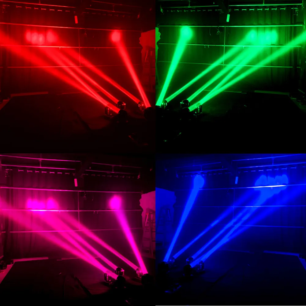 4pcs 60W Led RGBW 4in1 Beam Moving Head Light Super Bright LED DJ Dmx Control bar Lights