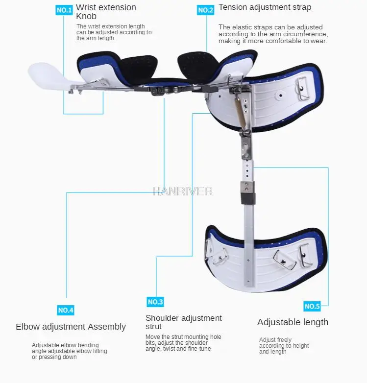 General left and right adjustable shoulder joint abduction brace Shoulder abduction brace Shoulder abduction fixation brace