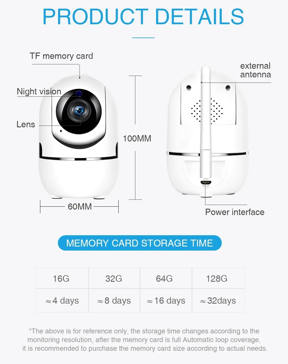 2MP V380 Pro WiFi IP Mini Camera Home Security Protection Surveillance Camera 1080P Wireless IR Night Vision Baby Monitor
