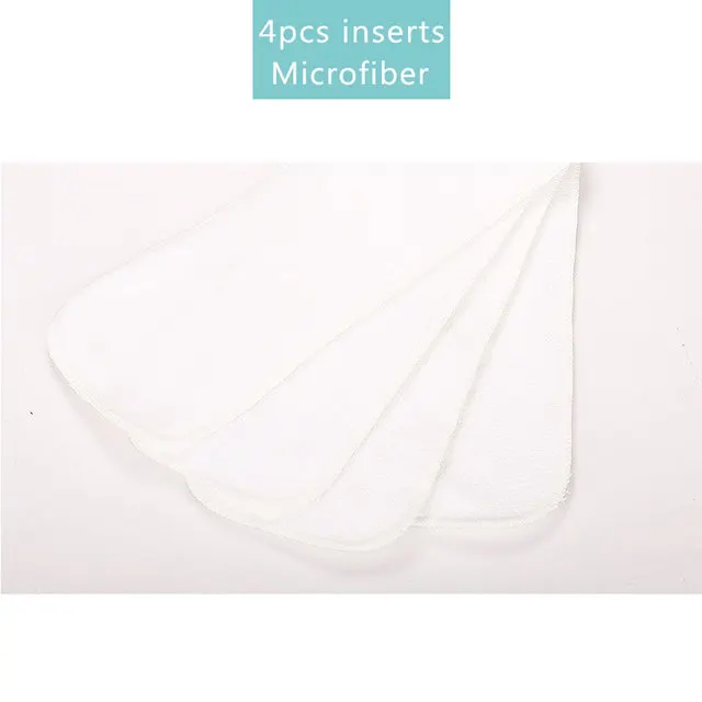 HappyFlute Nappy Inserts 3 layers Microfiber Diaper Inserts 35x13.5cm Use Together With Pocket Cloth Diaper
