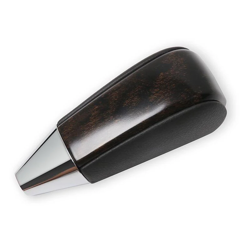 Car Styling Automatic Leather Wooden Gear Shift Knob Shifter Lever Pen Head For Toyota Land Cruiser 200 FJ200 LC200 2008-2015