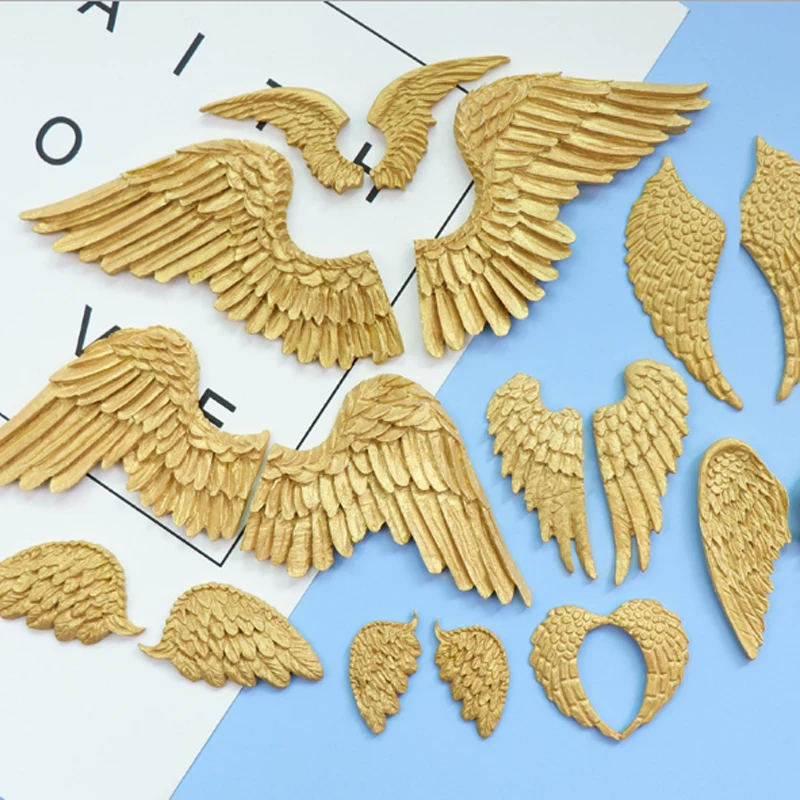 Variety Of Angel Wings Silicone Mold Fondant Cakes Decoration Mould Sugarcraft Chocolate Baking Tool For Cake Gumpaste Form