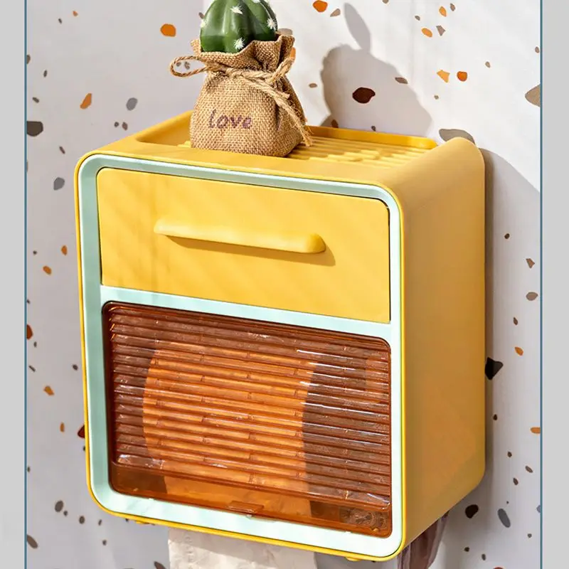 Multifunktionale Wc Tissue Box Wc Tissue Halter Rolle Papier Box Wasserdichte Rack Kostenloser Punch Wand Hängen Bad Lieferungen