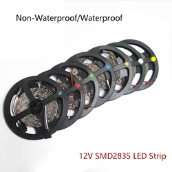 5m 10m listwy RGB LED light 60 leds/m SMD 2835 biały ciepły biały czerwony zielony niebieski pasek LED 12V wodoodporna elastyczna taśma liny pasek