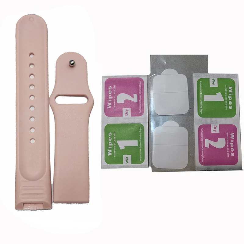 Y68 d20スマートウォッチ用のオリジナルシリコンストラップ,交換用ストラップ,y68スマートウォッチ用のスクリーン保護フィルム