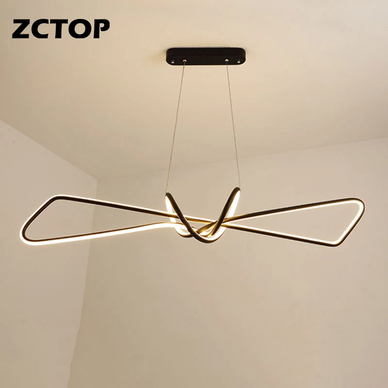 

Modern Pendant Light for Living Room Dining Room Kitchen Lustre Hanging Luminaire Modern LED Gold Black Lighting Home Pendant la