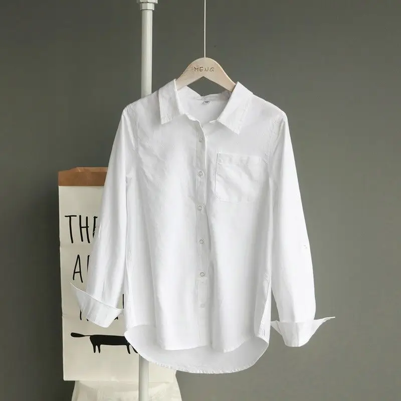

Blouse Women Shirt Spring Autumn Casual Shirt Women's White Top Blusas Mujer De Moda