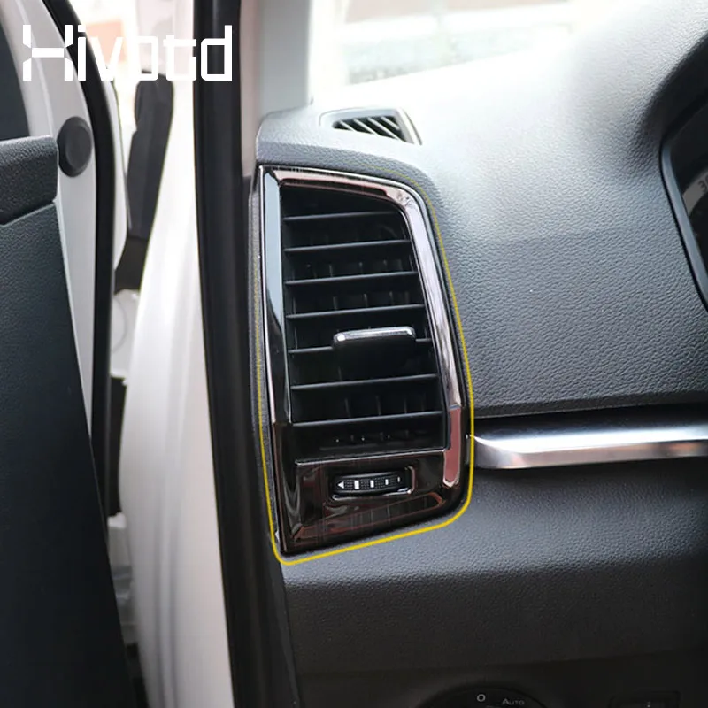 For Skoda Karoq 2023 2024 Accessories Car Front Air Outlet Cover Stainless Steel Auto Air Vent Panel Outlet Shell Chrome Trim