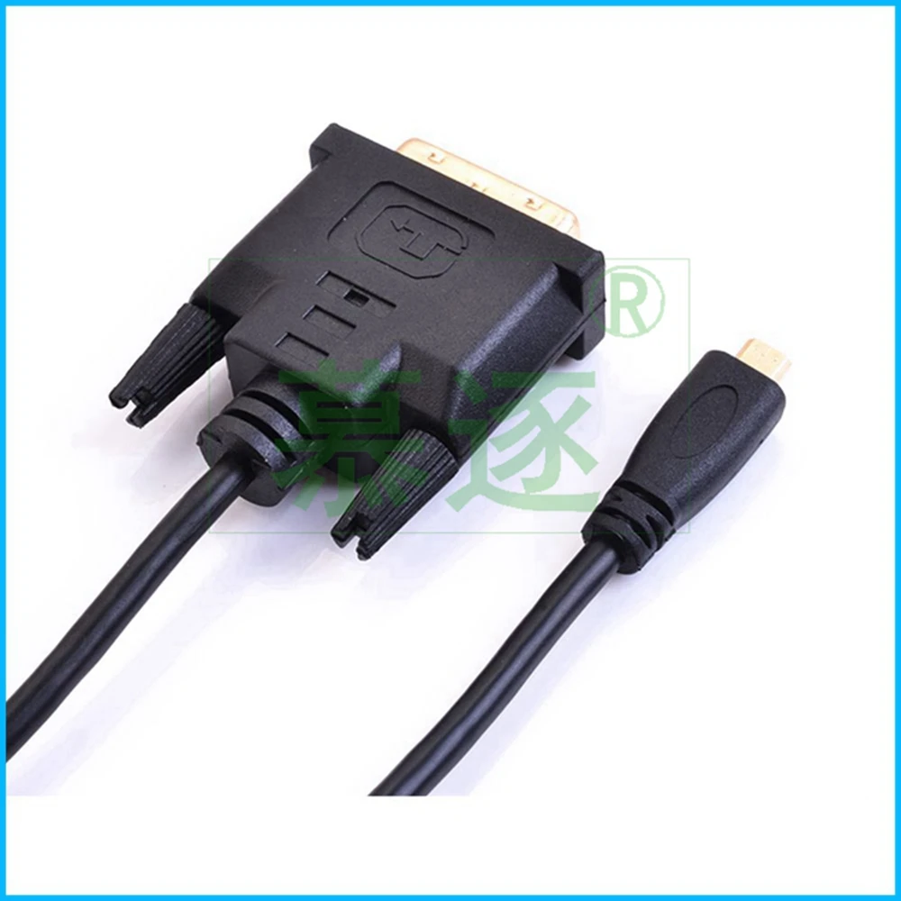 Cable auxiliar Micro HDTV compatible con Cable macho a DVI 24 + 1 Micro HD a DVI, línea de conversión de tasa de transferencia de alta velocidad, gran flexibilidad