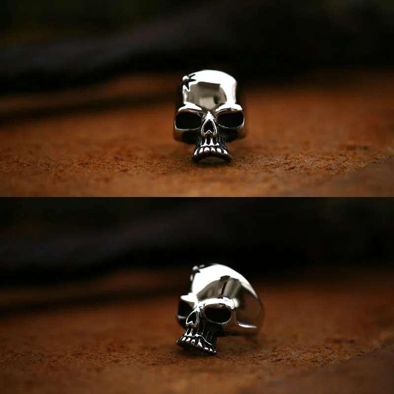 Beier Punk ring  316L Stainless Steel Polished Satan Skull difference color Personality Fashion Jewelry BR8-011