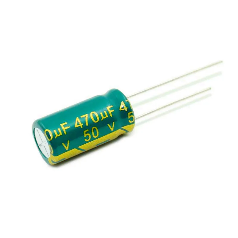 

100PCS 470UF 50V 50V470UF Aluminum Electrolytic Capacitor high-frequency 10X20MM