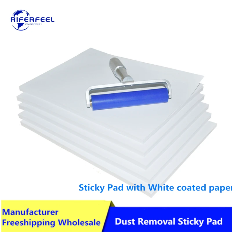 RIFERFEEL DCR-PAD 240mm*330mm Reusable Cleanroom Dust Sticky Removal Paper Pad For Cleaning Silicone Roller Accept OEM Printing