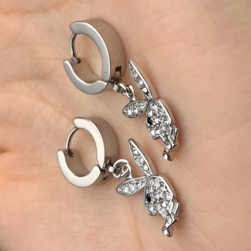 Fashion women Rabbit Charm Pendant Earrings Animal Pendant aesthetic Party Gift