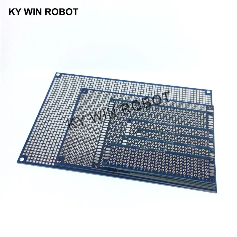 2x8 3x7 4x6 5x7 7x9 8x12 10x15 cm çift/tek taraflı prototip için evrensel baskılı devre PCB kartı Protoboard Arduino