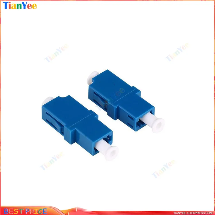 

50pcs 100~500pcs LC UPC Simplex single-mode Fiber optic Adapter LC Optical fiber coupler LC/UPC flange LC connector Single Core