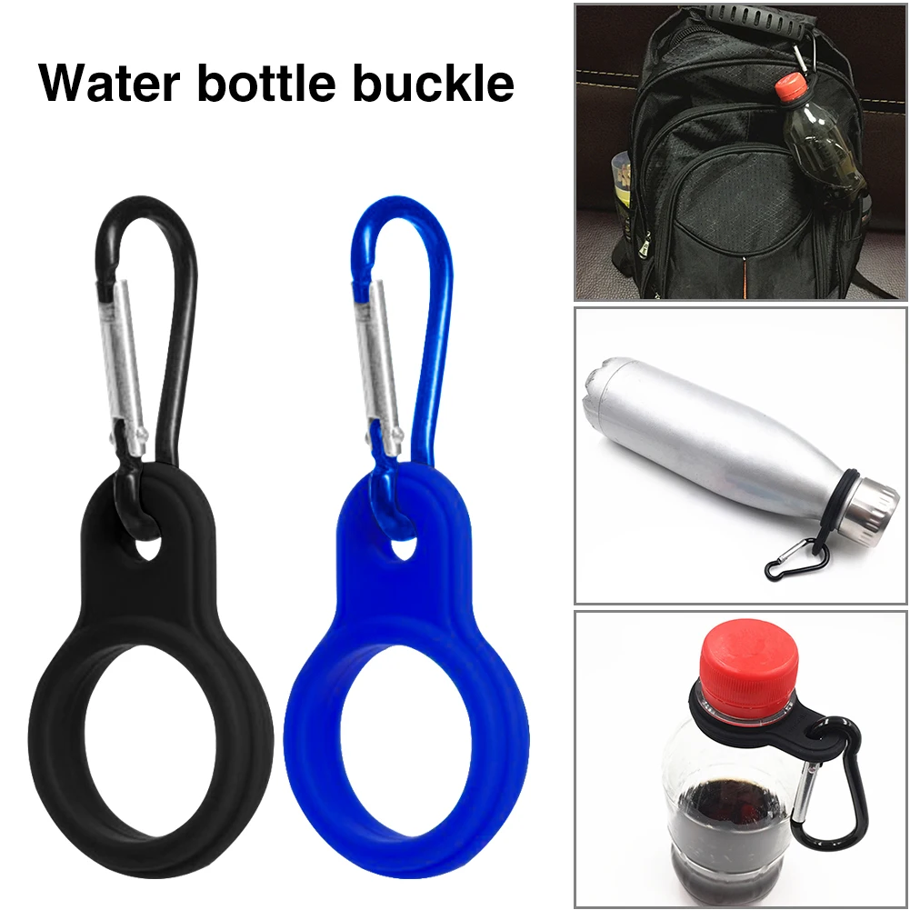 Kettle Hanging Buckle Carabiner Silicone Sports Water Bottle Holder Outdoor Camp Camping Portable Outdoor Elements