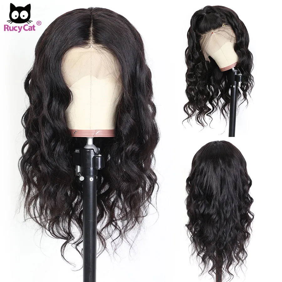 Rucycat Body Wave Lace Front Wigs Human Hair 13x6 HD Lace Front Wigs Pre Plucked Natural Hairaline With Baby Hair 180% Density