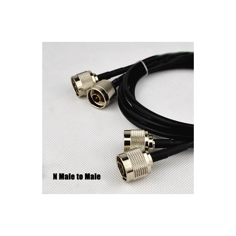 5pc RG58 N male to N male connector Coaxial Cable RF Adapter High frequency feeder RG58 Cable 50ohm  0.5M-10M