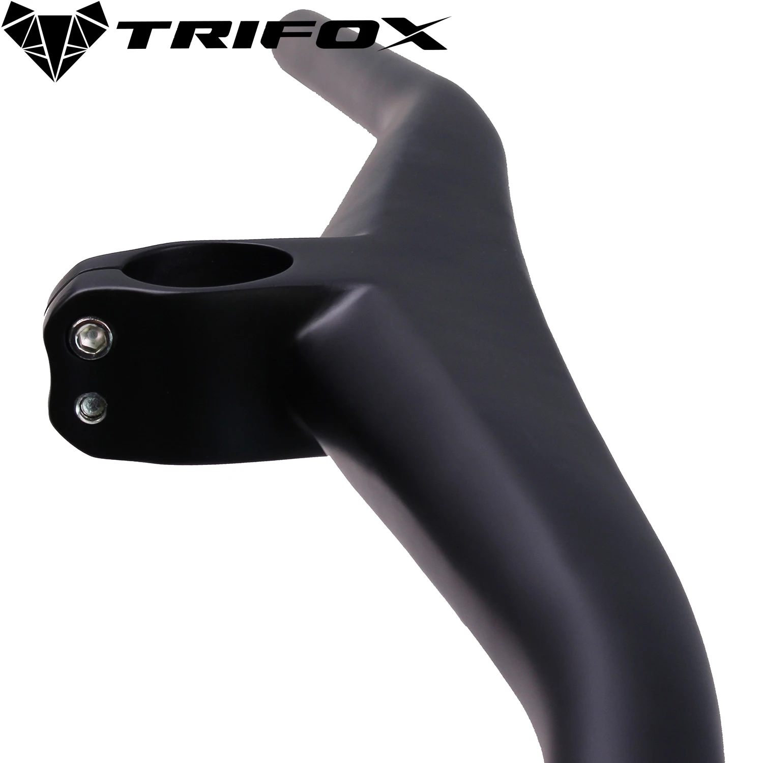 

TRIFOX Carbon Fiber Mountain Bike MTB Handlebar Stem Integrated Riser Bar RHB100 28.6mm Stem Length 40/50/60/70 mm