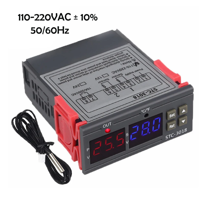 High-Precision Temperature Controller Digital Display Temperature Control Switch Micro Temperature Control Board