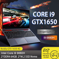 YSJMNPC Gaming Laptop Computer Intel Core i9-10885H i7 10870H GTX1650 4G 16.1 Inch IPS Screen RAM Max 64GB 2*DDR4 2*M.2 NVMe