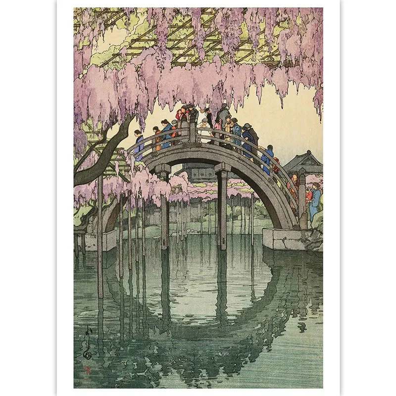 32Pcs/set Beautiful April Art Postcards by Hiroshi Yoshida Greeting Cards Landscape Prints Illustration of Japan