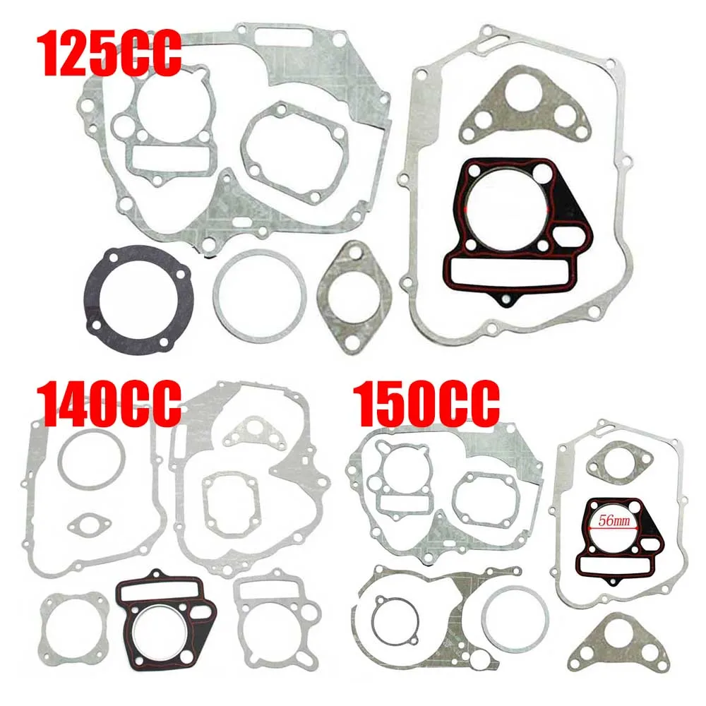 For LF125cc 140cc 150cc Engine Big Bore Cylinder Base Head Gaskets Set Motorcycle Mini Bike Scooter Quad Buggy