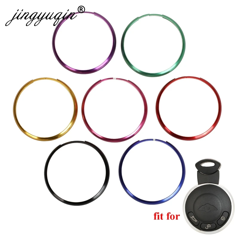 

Jingyuqin красочные круглые кольца для ключей для Bmw Mini Cooper брелок для автомобильных ключей