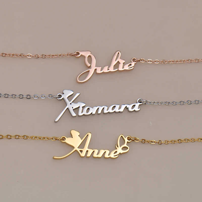 Sofia Name Necklace for Women Nameplate Choker Stainless Steel Gold Plated Alphabet Letter Pendant Jewelry Friends Gift