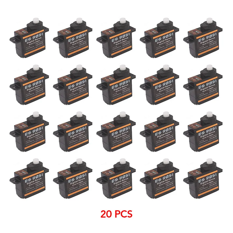 1/4/5/10/20PCS Emax ES9051 Digital Mini Servo Waterproof Digital Servo Plastic Gear For RC Car Helicopter Boat Airplanes RC Toys