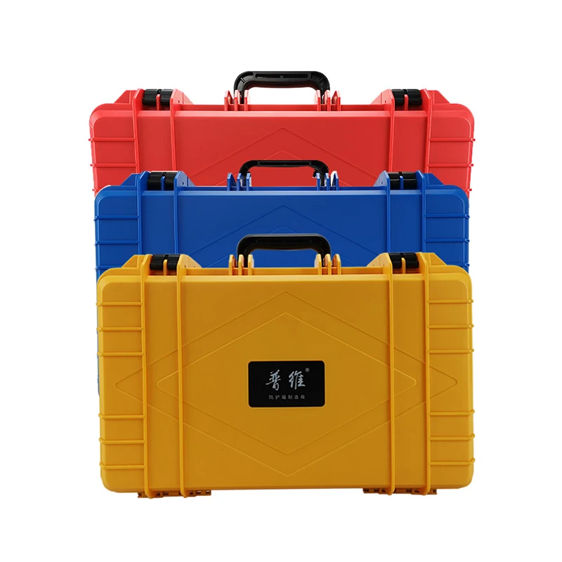 Draagbare Toolbox Veiligheid Apparatuur Instrument Gereedschapskist Abs Plastic Slagvast Tool Case Outdoor Shockproof Opslag W/ Foam