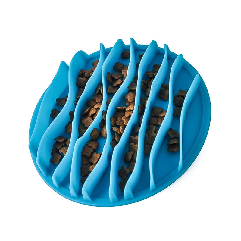 Pet Dog Cat Food Slow Feeder Jungle Design Puppy Anti Slip Choke Proof Bowl Stop Maze Bowl Healthy Eating Feeding Bloat Supplies