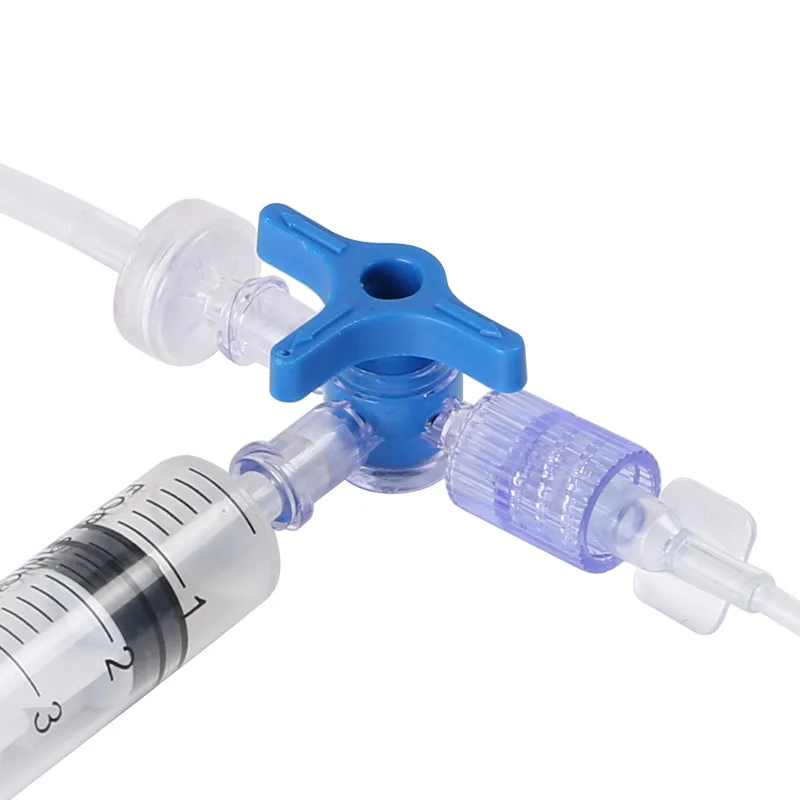 

Plastic Three Way Stop Cock for Clinical Hospital Luer Lock Adapter 3 Way Stopcock Flexiable T-Connector Extension Tube