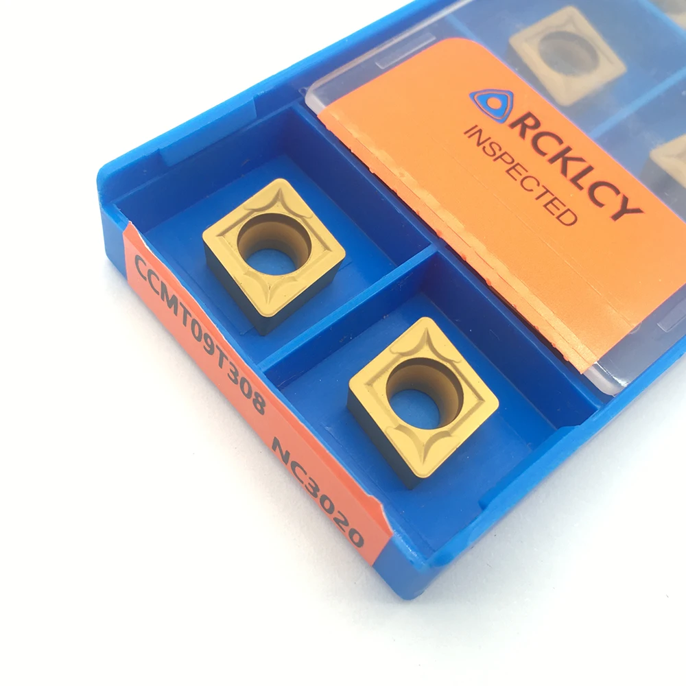 10 Chiếc CCMT09T304 NC3020 PC9030 CCMT09T308 Chất Lượng Cao Carbide Chèn Nội Bộ Dụng Cụ Quay Rau Lắp CNC Sau Dụng Cụ