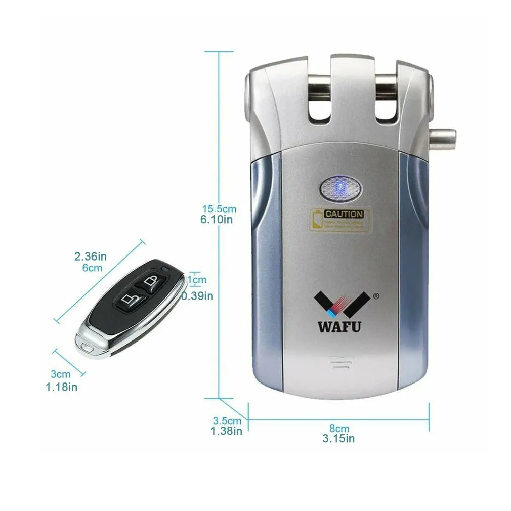 Wafu WF-019 Electric Door Lock Wireless Control With Open & Close Home Security Door Easy Installing