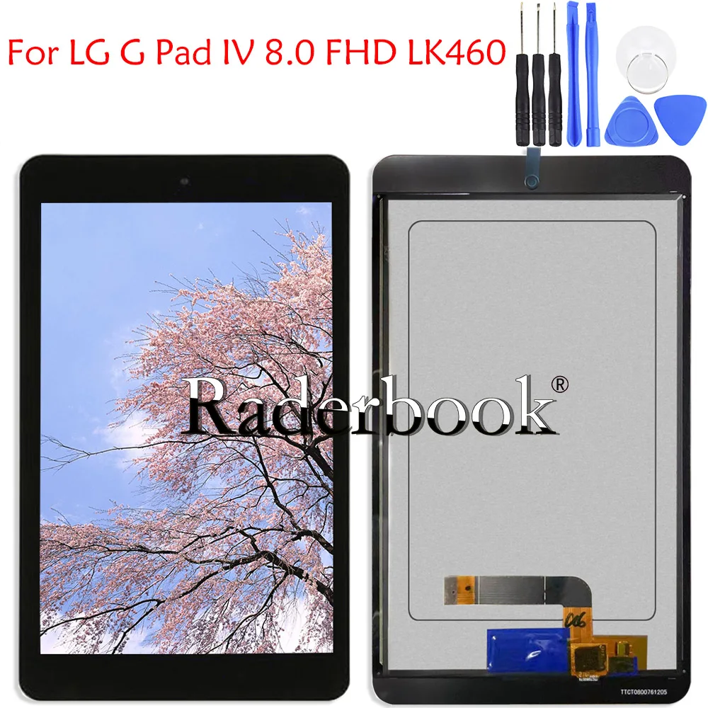 8' Inch'' LCD Display + Touch Screen Digitizer Glass Assembly For LG LK460 Tablet Pc Parts