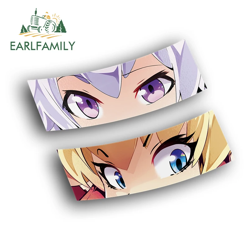 

EARLFAMILY 15 см x 5,6 см Забавный аниме BOWSETTE BOOETTE Slap Eyes Автомобильная Наклейка виниловая Водонепроницаемая наклейка JDM Классическая наклейка Peek Girl s