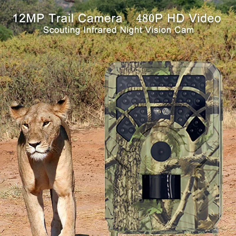 12MP Wildlife Kamera obserwacyjna pułapki fotograficzne noktowizor Camara Caza Wildgame bezpieczeństwo na zewnątrz nadzór anty szpieg polowanie Kamera