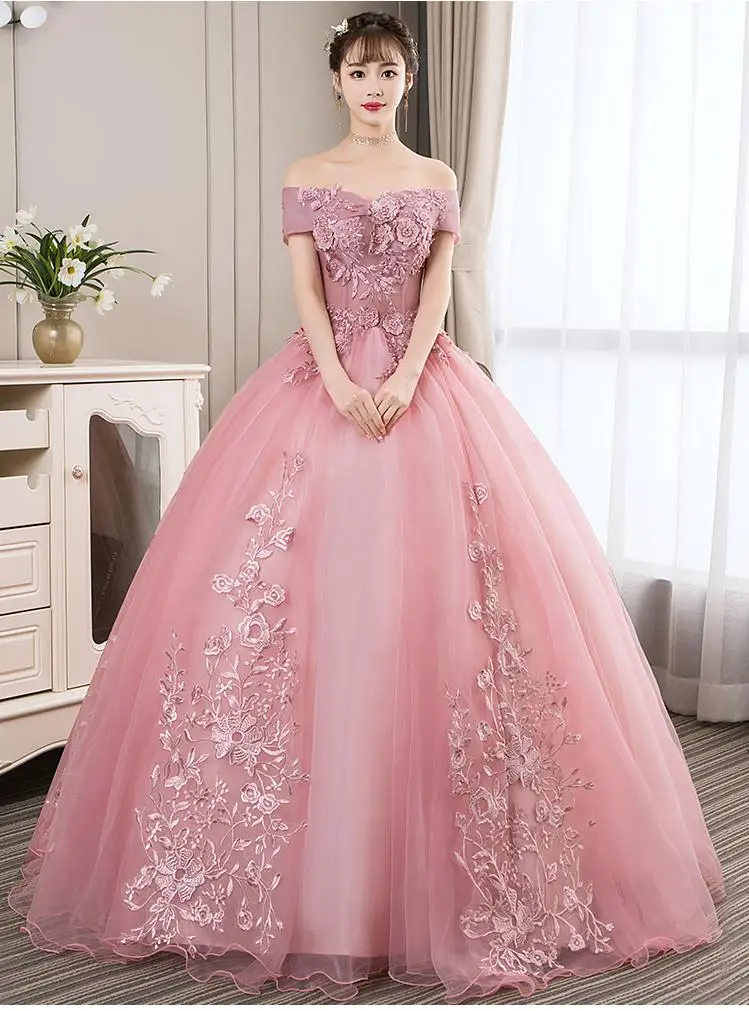 Vestidos de quinceañera 2023, Vestidos de lujo con encaje bordado para fiesta de graduación, vestido Vintage de tul con hombros descubiertos para quinceañera