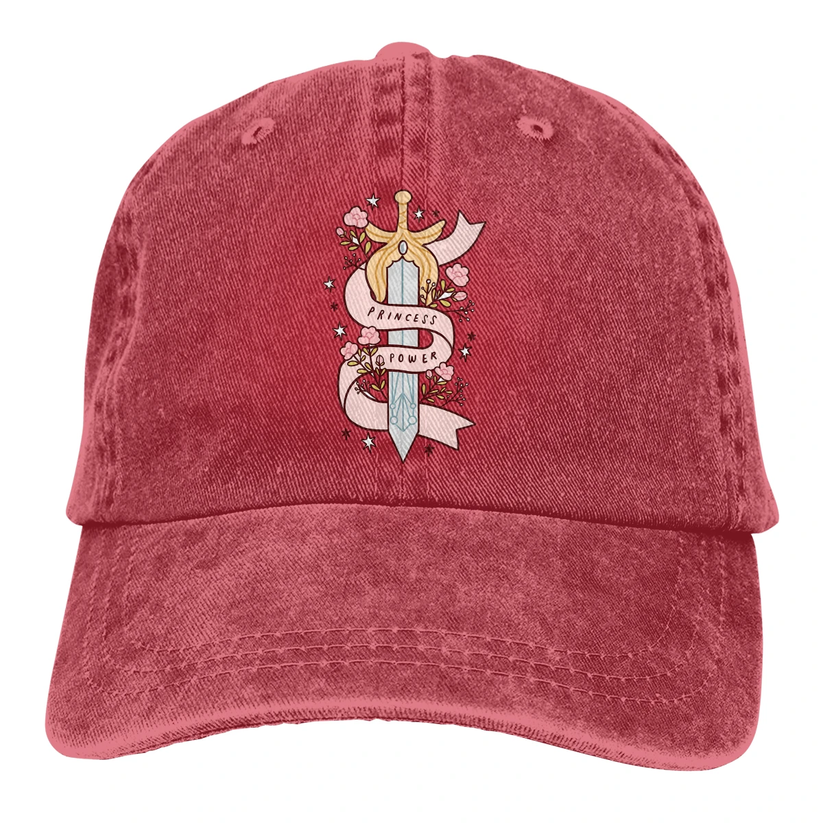 Berretto da Baseball regolabile in tinta unita cappello da donna sportivo She Ra Princess of Power in cotone lavato Princess Power