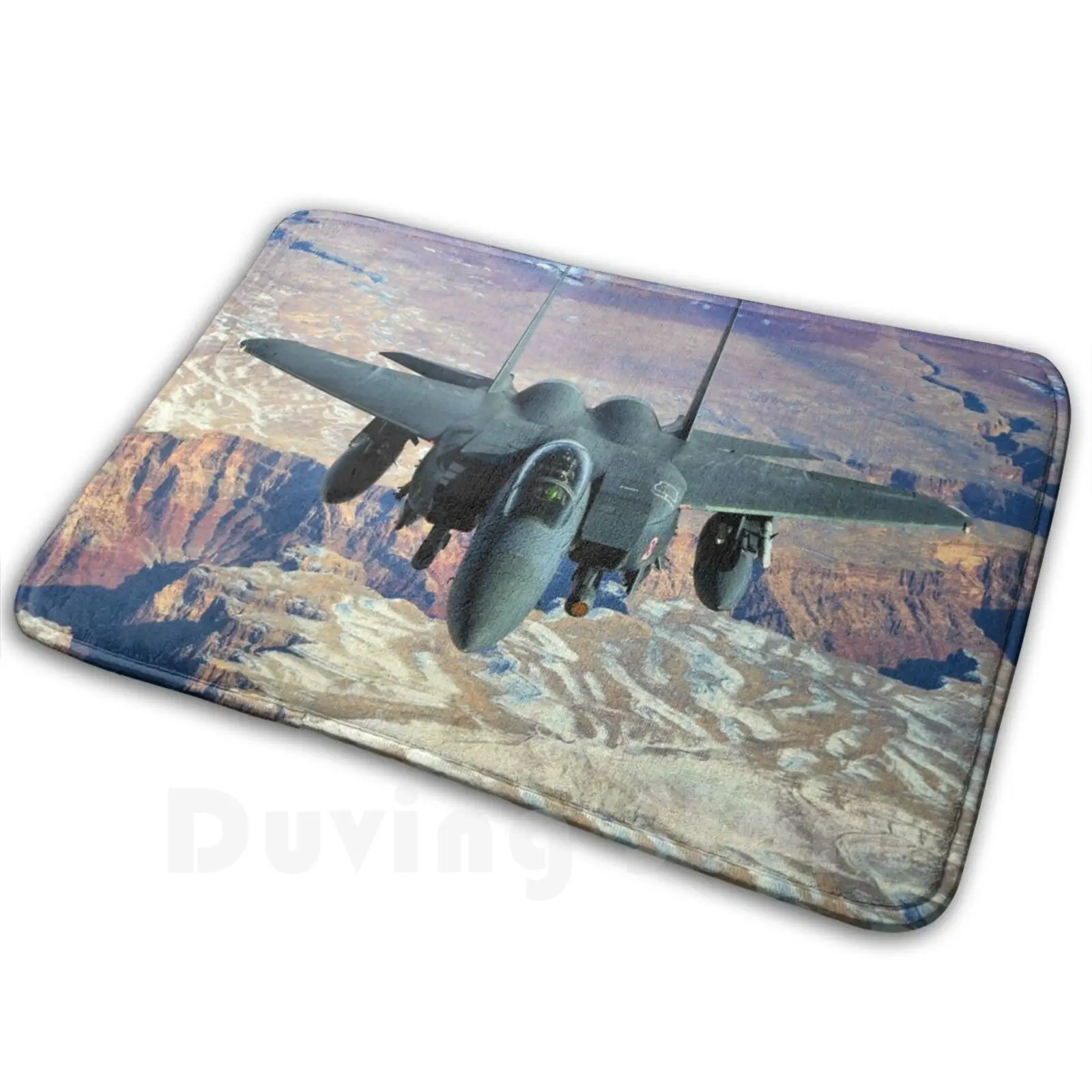 F 15 Fighter Jet Soft Non-Slip Mat Rug Carpet Cushion Plane Planes Jets Jet Engine Airplane Fighter Jet Air Force