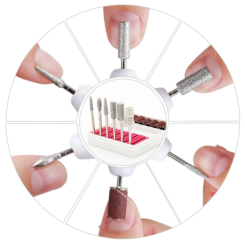 Arte Clavo Nail Drill Electric Apparatus for Manicure 10pcs Milling Cutters Drill Bits Set Gel Cuticle Remover Pedicure Machine