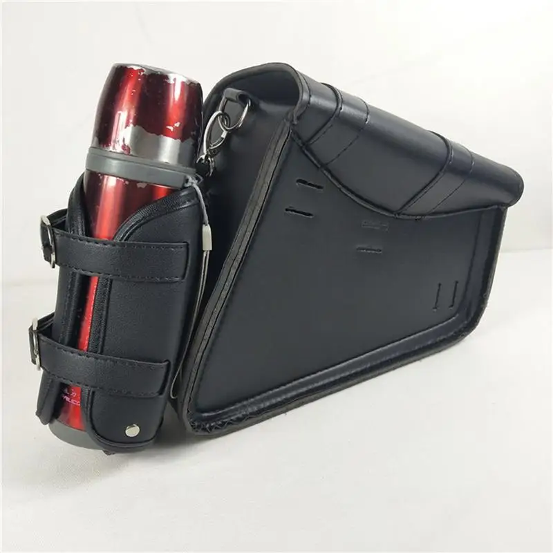 1pc Motorcycle Side Bag Hanging Bags Tool Bag with Water Bottle Bag Motorcycle Swingarm Bag For Davidson