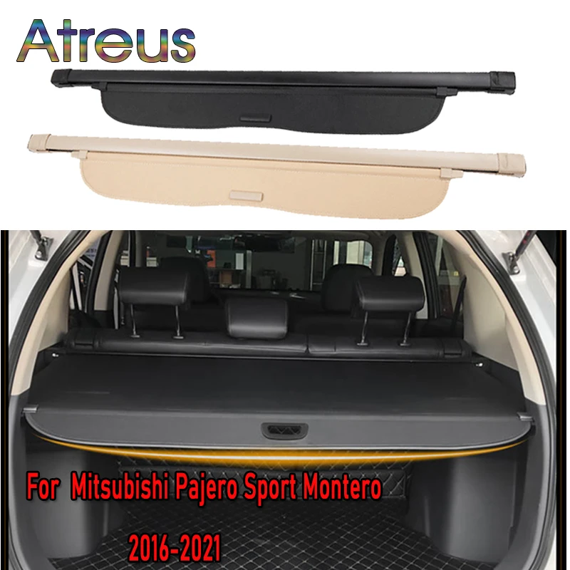 Rear Cargo Cover for Mitsubishi Pajero Sport Montero 2016-2018 2019 2020 2021 Trunk Screen Security Shield Shade Accessories