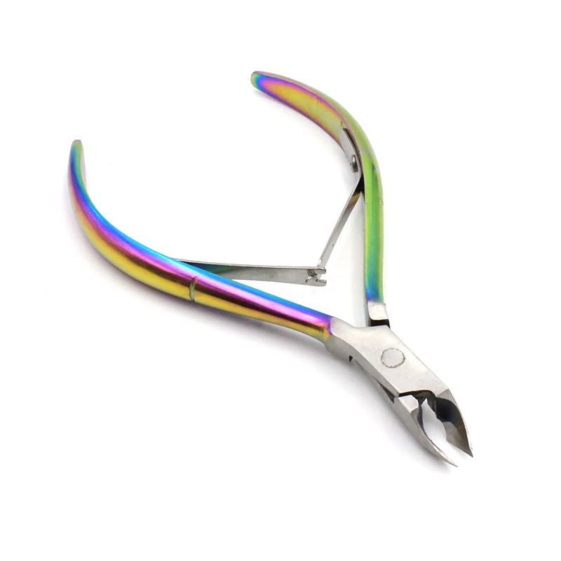 Double Spring Nail Cuticle Scissors Fingernail &Toenail Cutter Manicure Dead Skin Trimming Plier Nail Nipper Clipper Tool