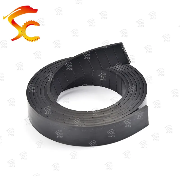 

20metersX 4 package P2 Flat belt P2-20 Width 20mm thickness 2mm Color Black polyurethane with Steel core